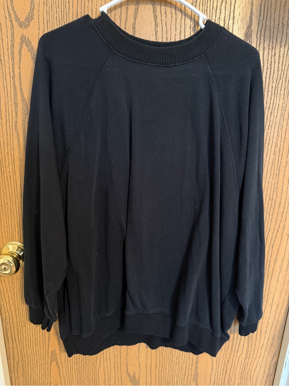 aerie Black Pullover Sweatshirt